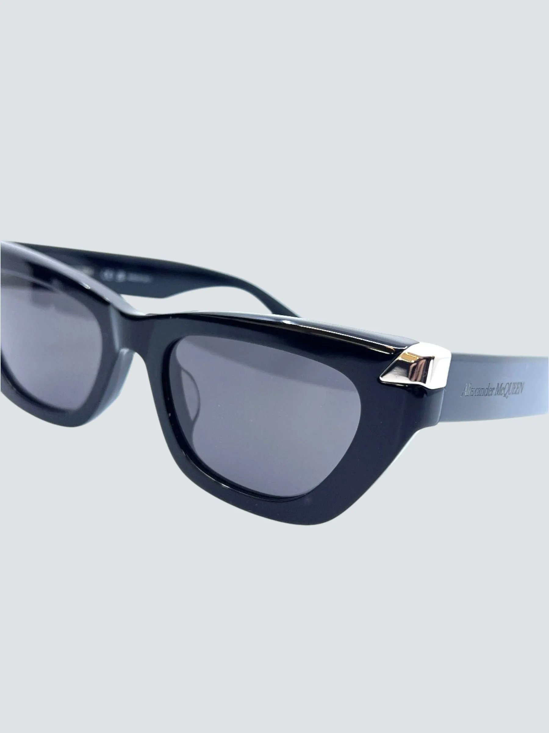 Alexander McQueen Black Cateye Sunglasses