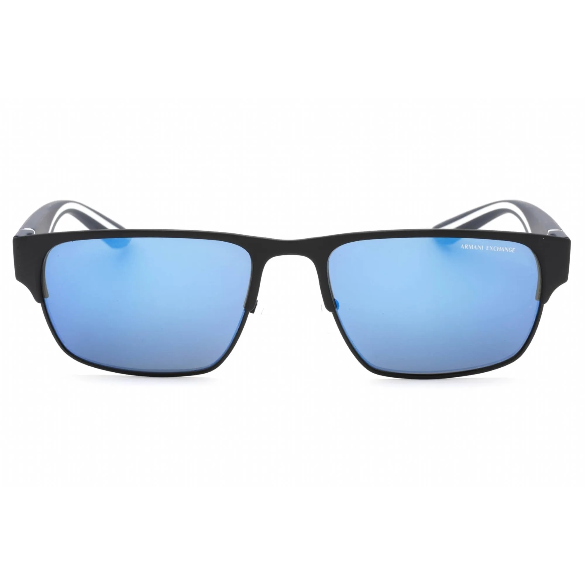 Armani Exchange Men's Sunglasses - Matte Blue Rectangular Frame | 0AX2046S 609955