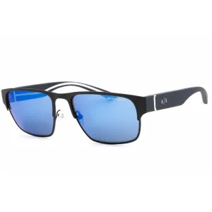 Armani Exchange Men's Sunglasses - Matte Blue Rectangular Frame | 0AX2046S 609955