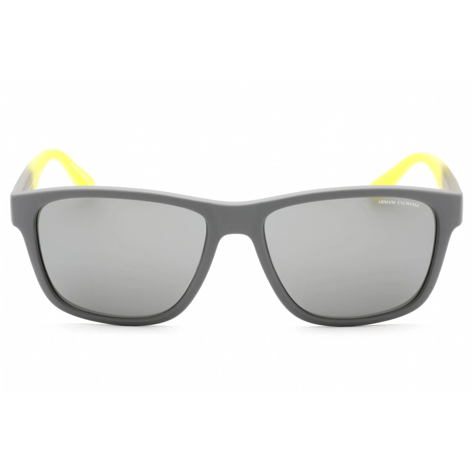 Armani Exchange Men's Sunglasses - Matte Grey Square Plastic Frame | 0AX4135S 81806G