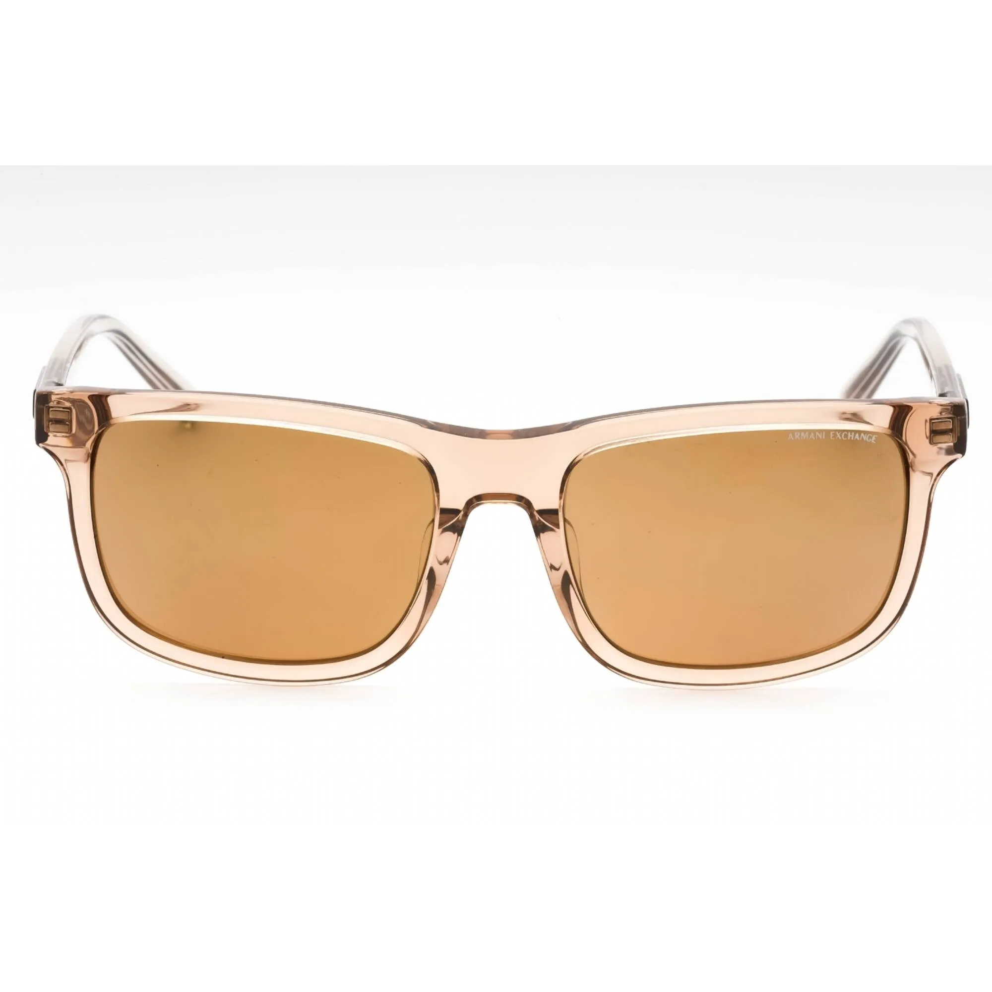 Armani Exchange Men's Sunglasses - Shiny Transparent Brown Frame | 0AX2048S 83445A