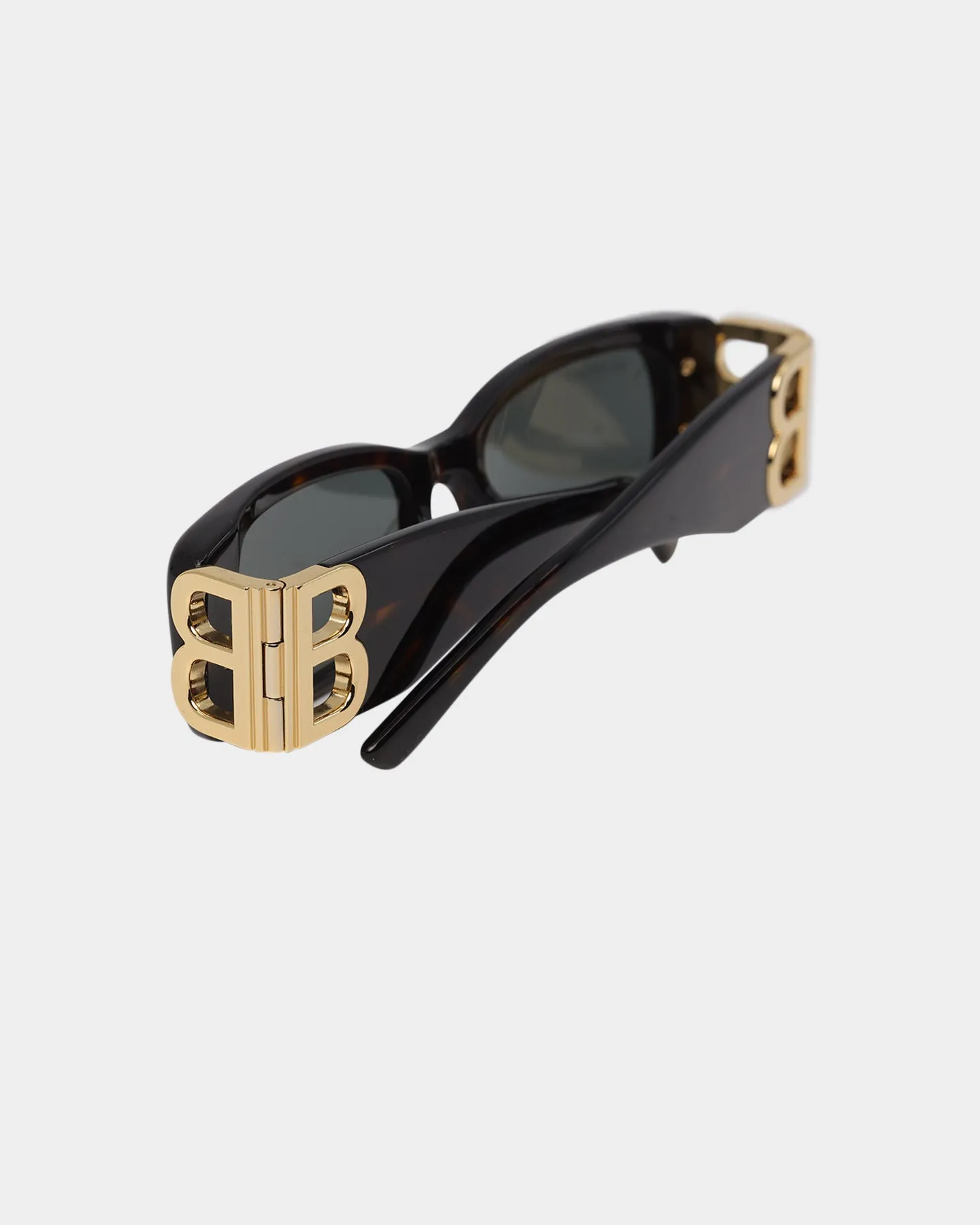 Balenciaga Dynasty Rectangle Sunglasses Tort/Gold