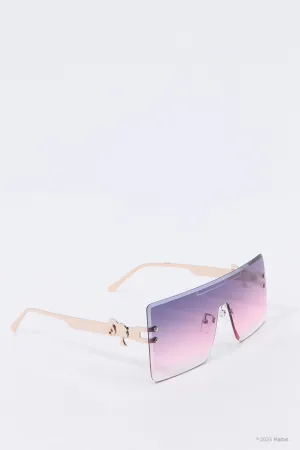 Barbie™ Oversized Rimless Shield Sunglasses