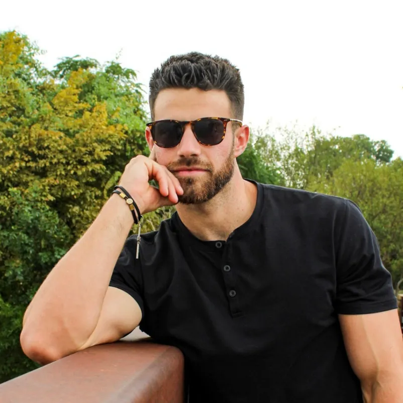 BILLIE - MATTE BLACK   BLUE MIRROR SUNGLASSES