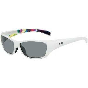 Bolle Unisex Sunglasses - Wraparound Frame Grey Lens | BOLLE CROWN JR. SHWHT/BUBBLES