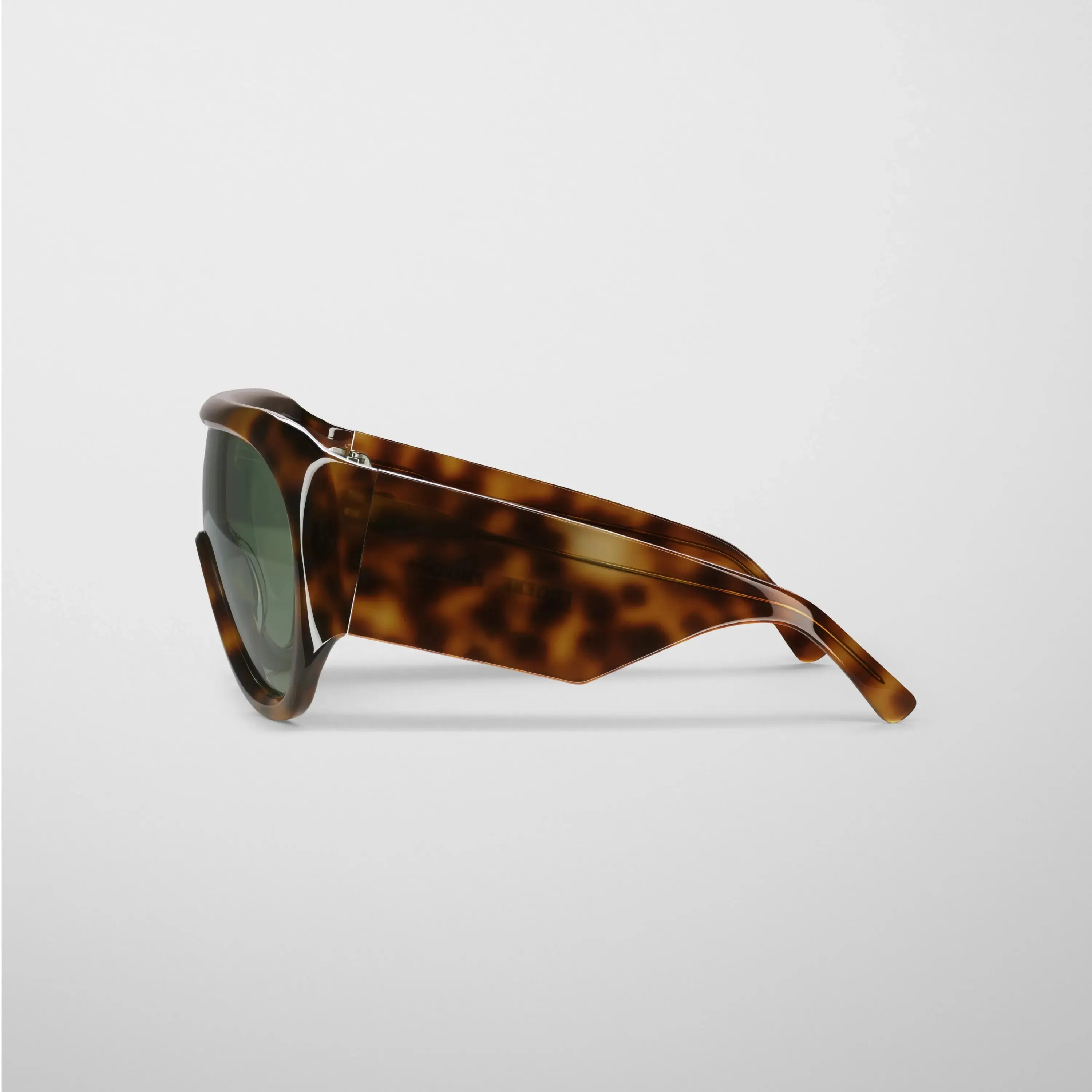 BOMBÉ OVERSIZE FRAME SUNGLASSES | cognac tortoiseshell acetate