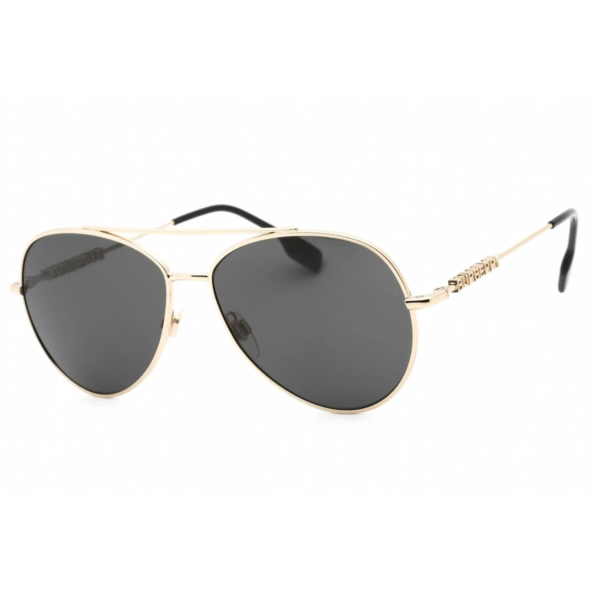 Burberry Women's Sunglasses - Light Gold Metal Frame Dark Grey Lens | 0BE3147 110987