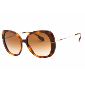 Burberry Women's Sunglasses - Light Havana Plastic Butterfly Frame | 0BE4374 331613