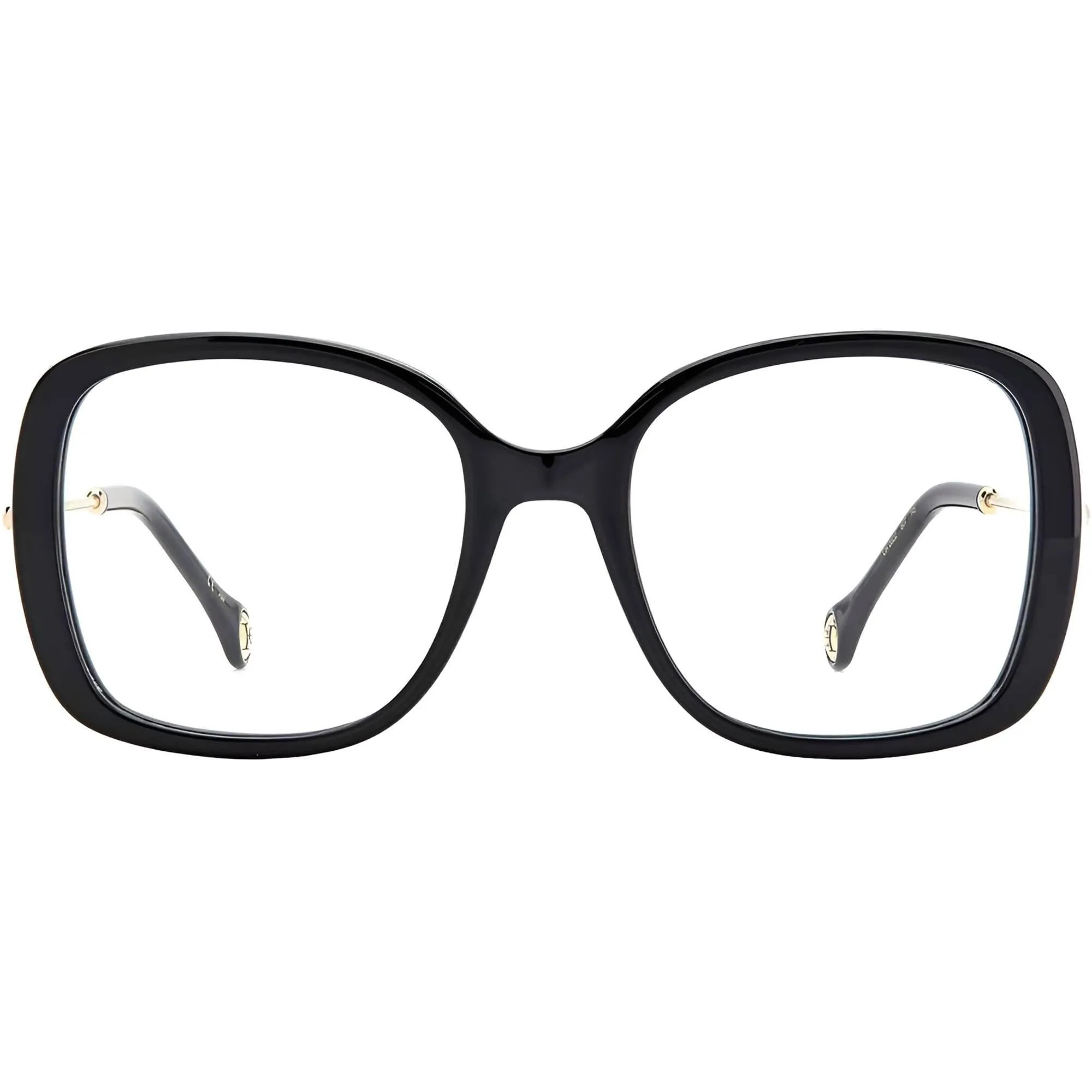 Carolina Herrera Women's Eyeglasses - Black Square Shape Frame Demo Lens | CH 0022 807