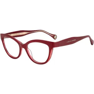Carolina Herrera Women's Eyeglasses - Burgundy Cat Eye Frame Demo Lens | CH 0017 0LHF