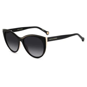 Carolina Herrera Women's Sunglasses - Black Nude Cat Eye Frame | HER 0142/S 0KDX/9O