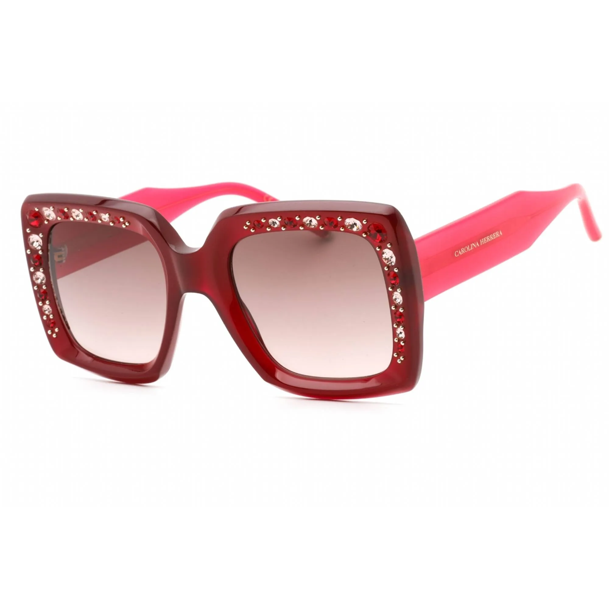 Carolina Herrera Women's Sunglasses - Burgundy Pink Plastic Frame | HER 0178/S 00T5 HA