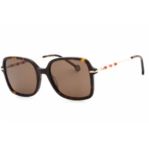 Carolina Herrera Women's Sunglasses - Havana Plastic Square Frame | HER 0101/S 0086 70