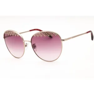 Chopard Women's Sunglasses - Shiny Red Gold Metal Cat Eye Full Rim Frame | SCHF75S A39