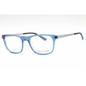 Cole Haan Men's Eyeglasses - Navy Crystal Rectangular Full Rim Frame | CH4056 416