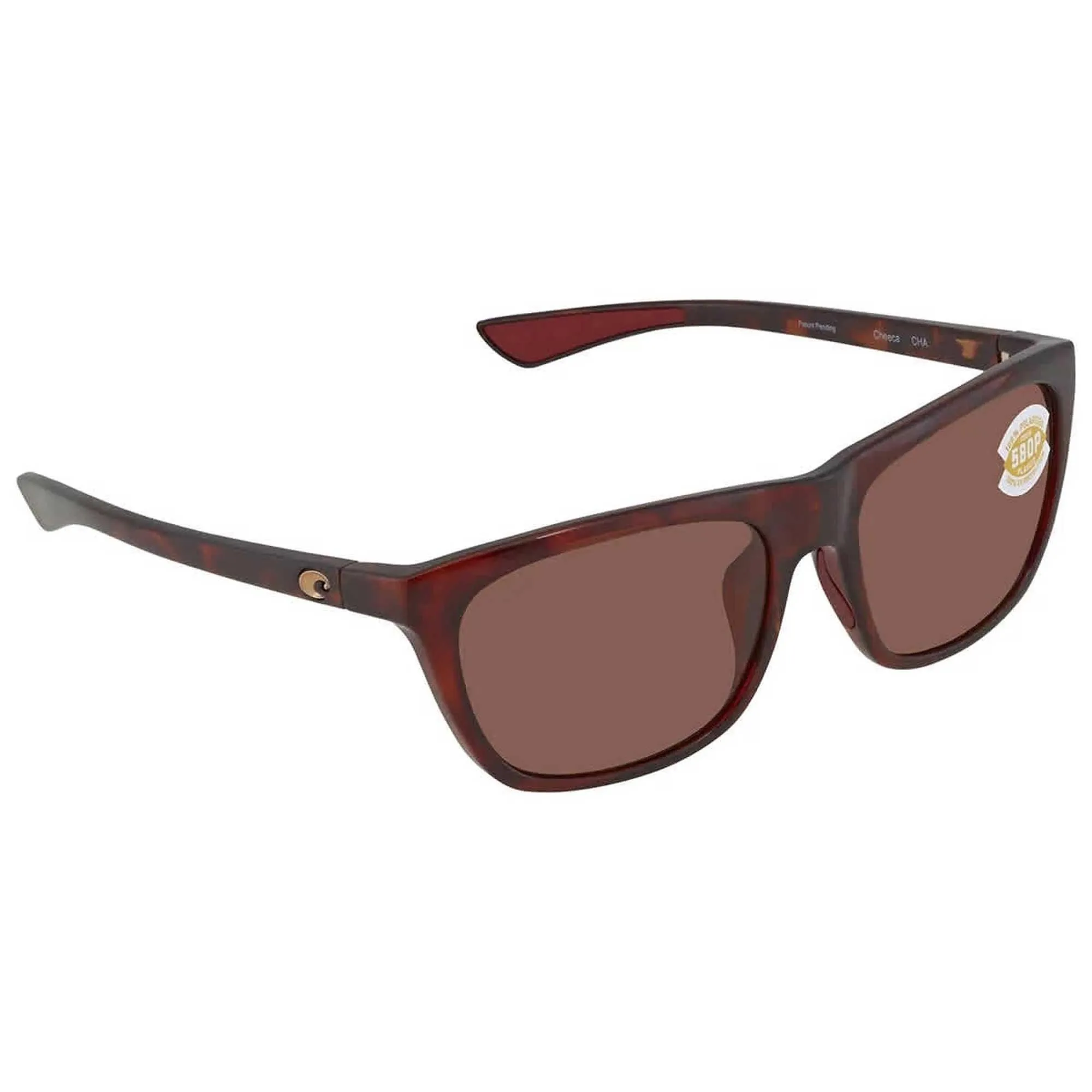Costa Del Mar Unisex Sunglasses - Cheeca Rose Tortoise Square Frame | 06S9005 002