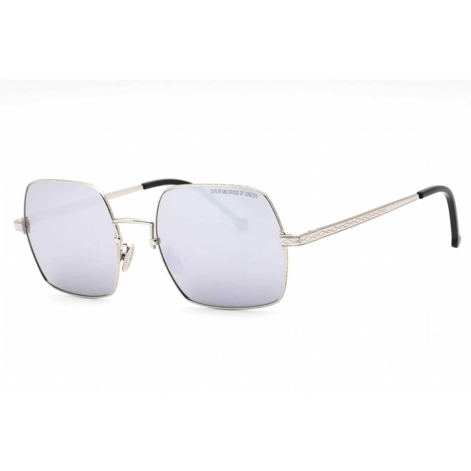 Cutler and Gross Women's Sunglasses - Silver/Black/Metallic Square Frame | CG1300S 001