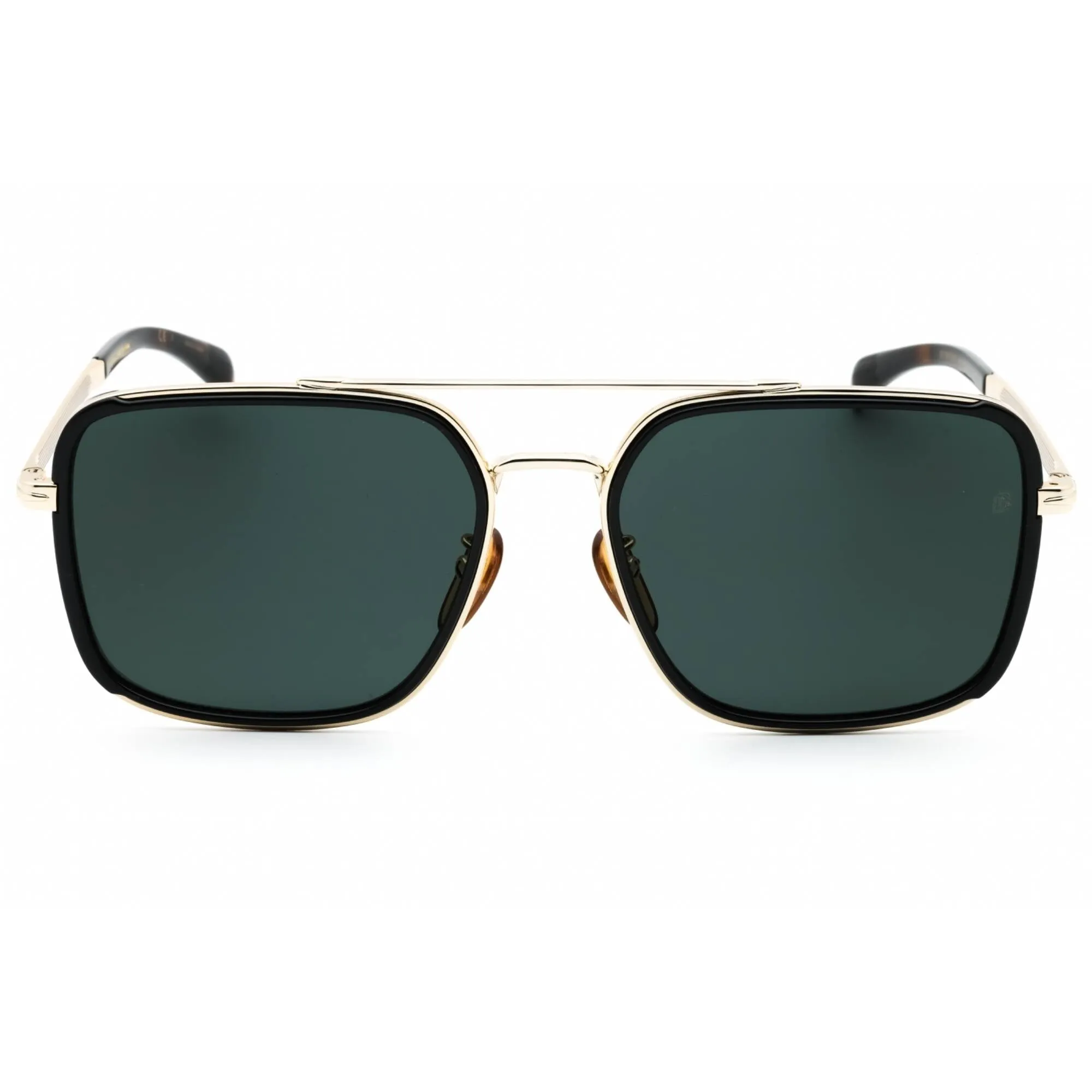 David Beckham Men's Sunglasses - Black Gold Metal Pilot Frame | DB 7083/G/S 02M2 MT