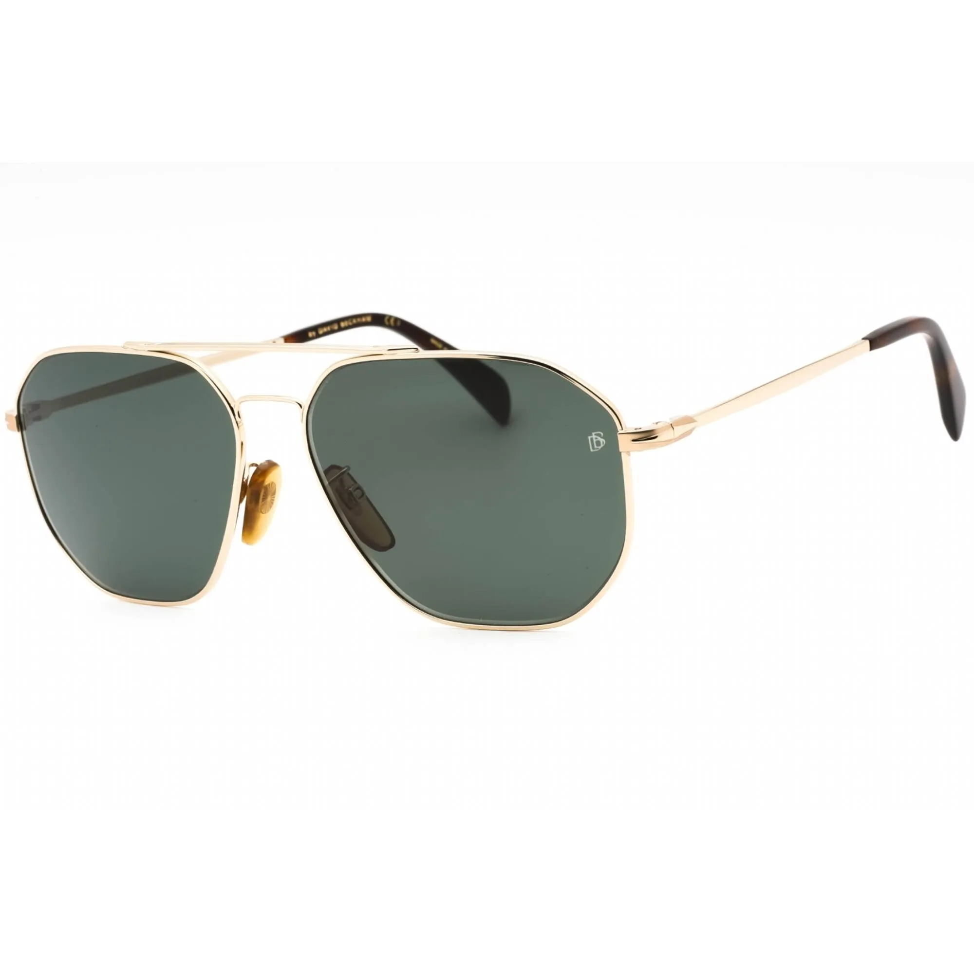 David Beckham Men's Sunglasses - Gold Havana Aviator Full Rim | DB 1041/S 006J QT