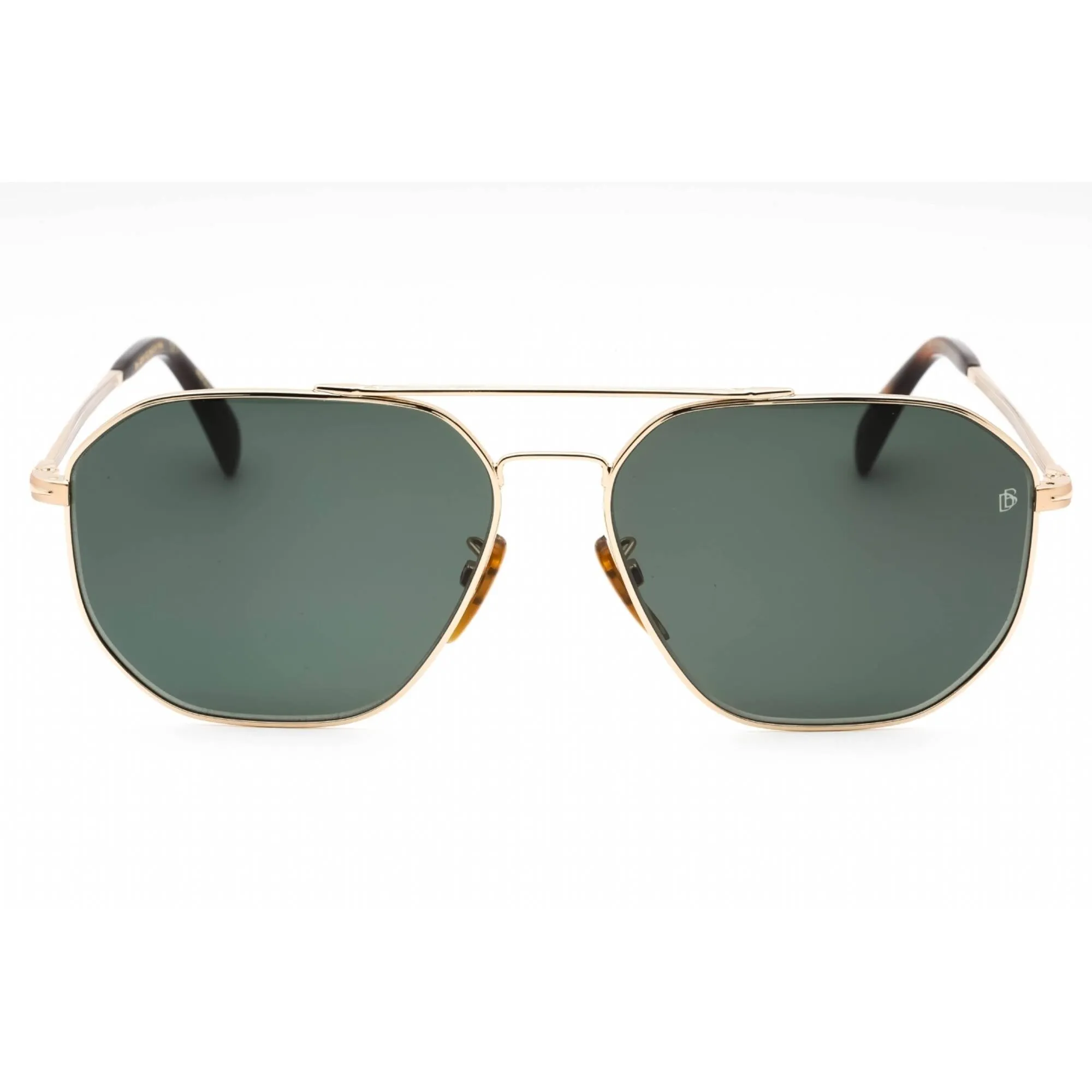 David Beckham Men's Sunglasses - Gold Havana Aviator Full Rim | DB 1041/S 006J QT
