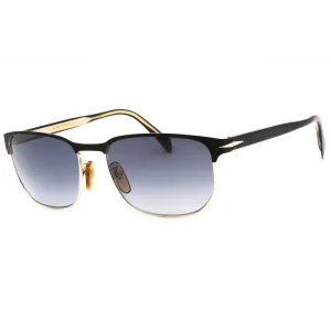 David Beckham Men's Sunglasses - Matte Black Gold Oval Frame | DB 1131/S 0I46 9O