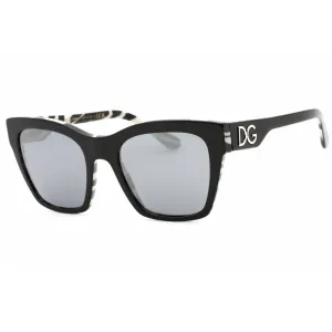 Dolce & Gabbana Women's Sunglasses - Black On Zebra Cat Eye Frame | 0DG4384 33726G
