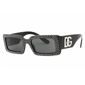 Dolce & Gabbana Women's Sunglasses - Black Rectangular Plastic Frame | 0DG4447B 501/87