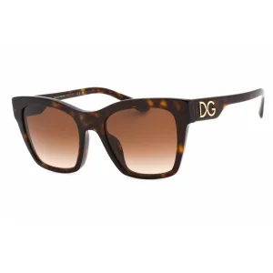 Dolce & Gabbana Women's Sunglasses - Dark Havana Cat Eye Plastic | 0DG4384F 502/13