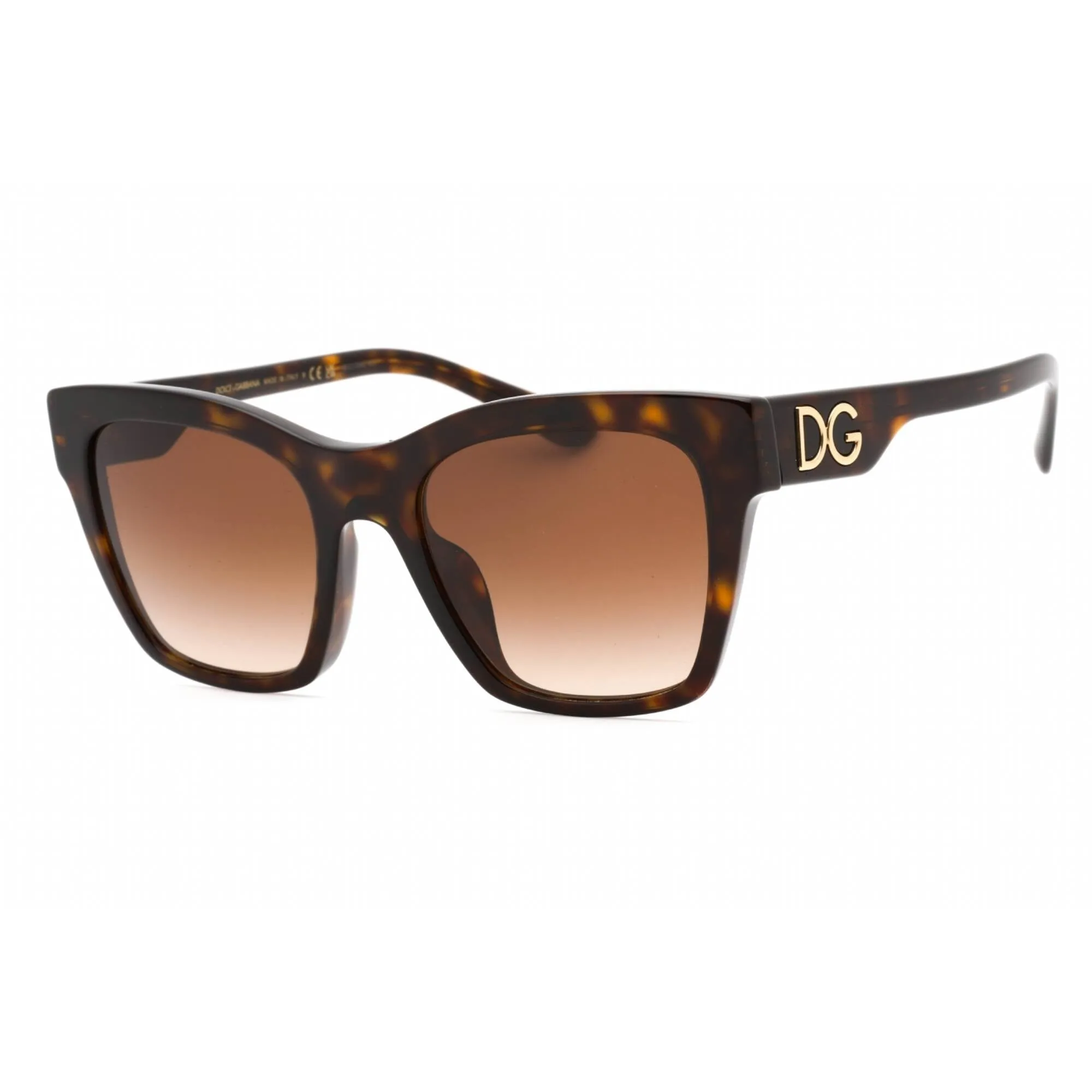 Dolce & Gabbana Women's Sunglasses - Dark Havana Cat Eye Plastic | 0DG4384F 502/13