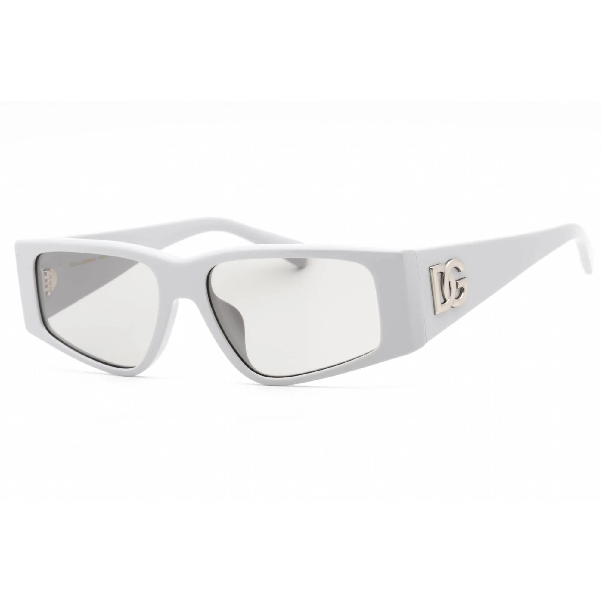 Dolce & Gabbana Women's Sunglasses - Light Grey Rectangular Frame | 0DG4453F 341887