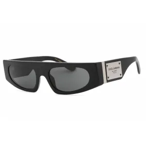 Dolce & Gabbana Women's Sunglasses - Matte Black Rectangular Frame | 0DG4411 252587