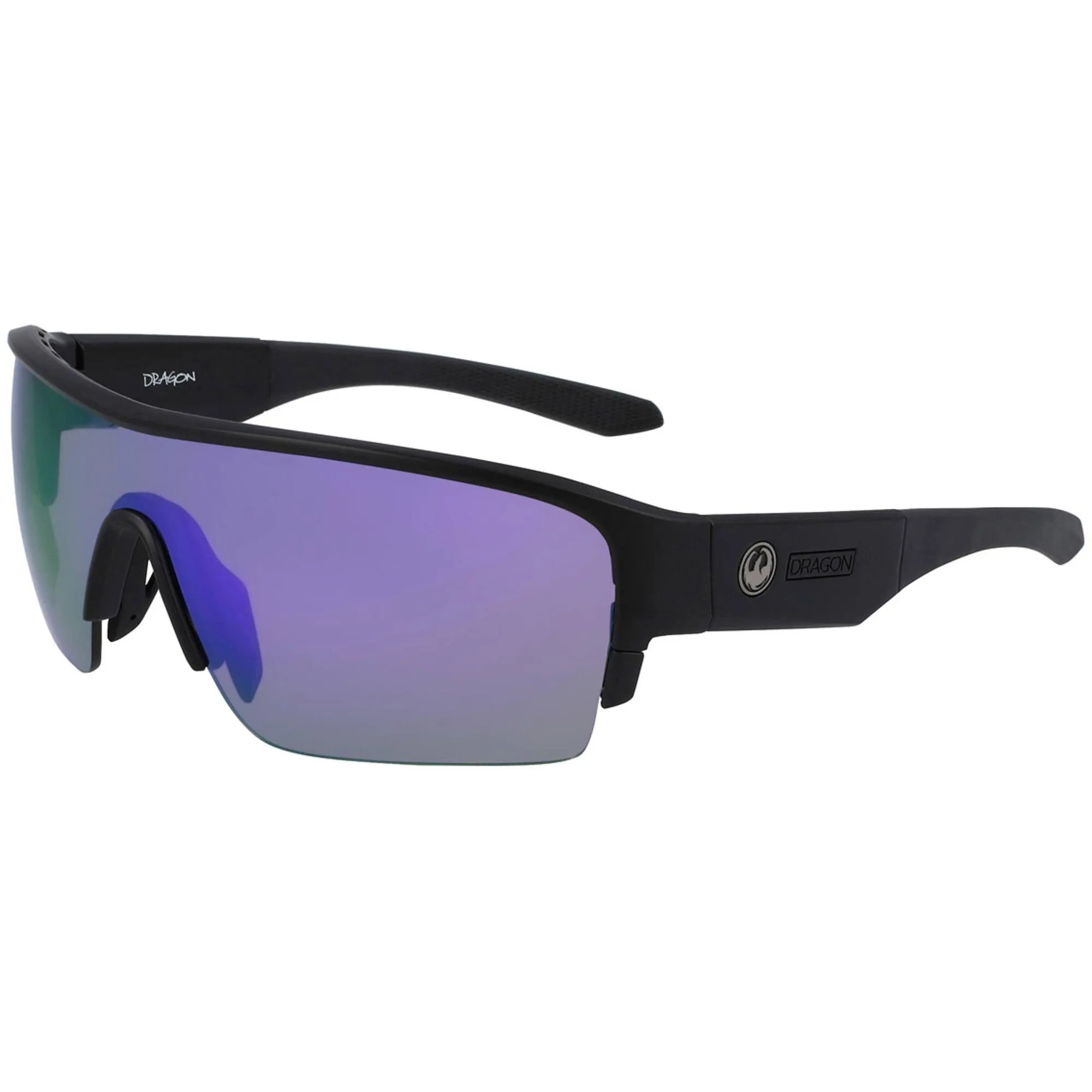 Dragon Men's Sunglasses - Matte Black Plastic Wraparound Frame | DR TRACER X LL 17