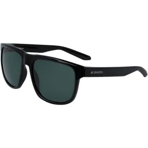 Dragon Men's Sunglasses - Shiny Black Full Rim Square Frame | DR SESH LL POLAR 1