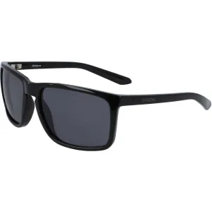 Dragon Men's Sunglasses - Shiny Black Rectangular Frame Smoke Lens | DR MELEE XL 1