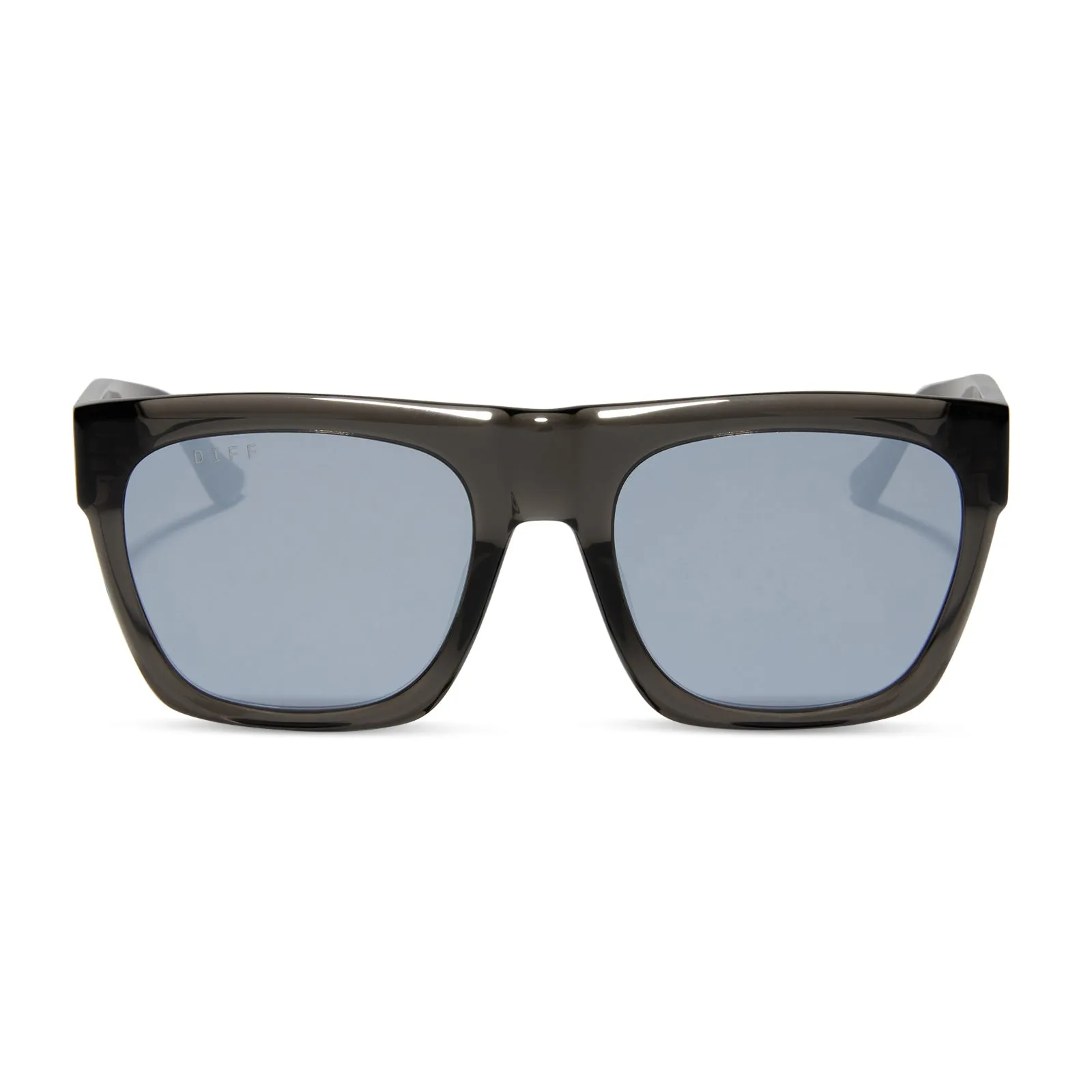 EASTON - BLACK SMOKE CRYSTAL   GREY MIRROR SUNGLASSES