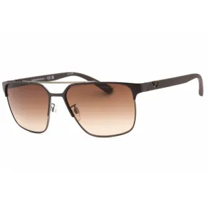 Emporio Armani Men's Sunglasses - Matte Brown Gunmetal Pilot Frame | 0EA2134 316113