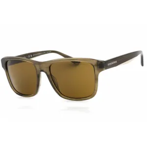 Emporio Armani Men's Sunglasses - Shiny Green Plastic Full Rim Frame | 0EA4208 605573