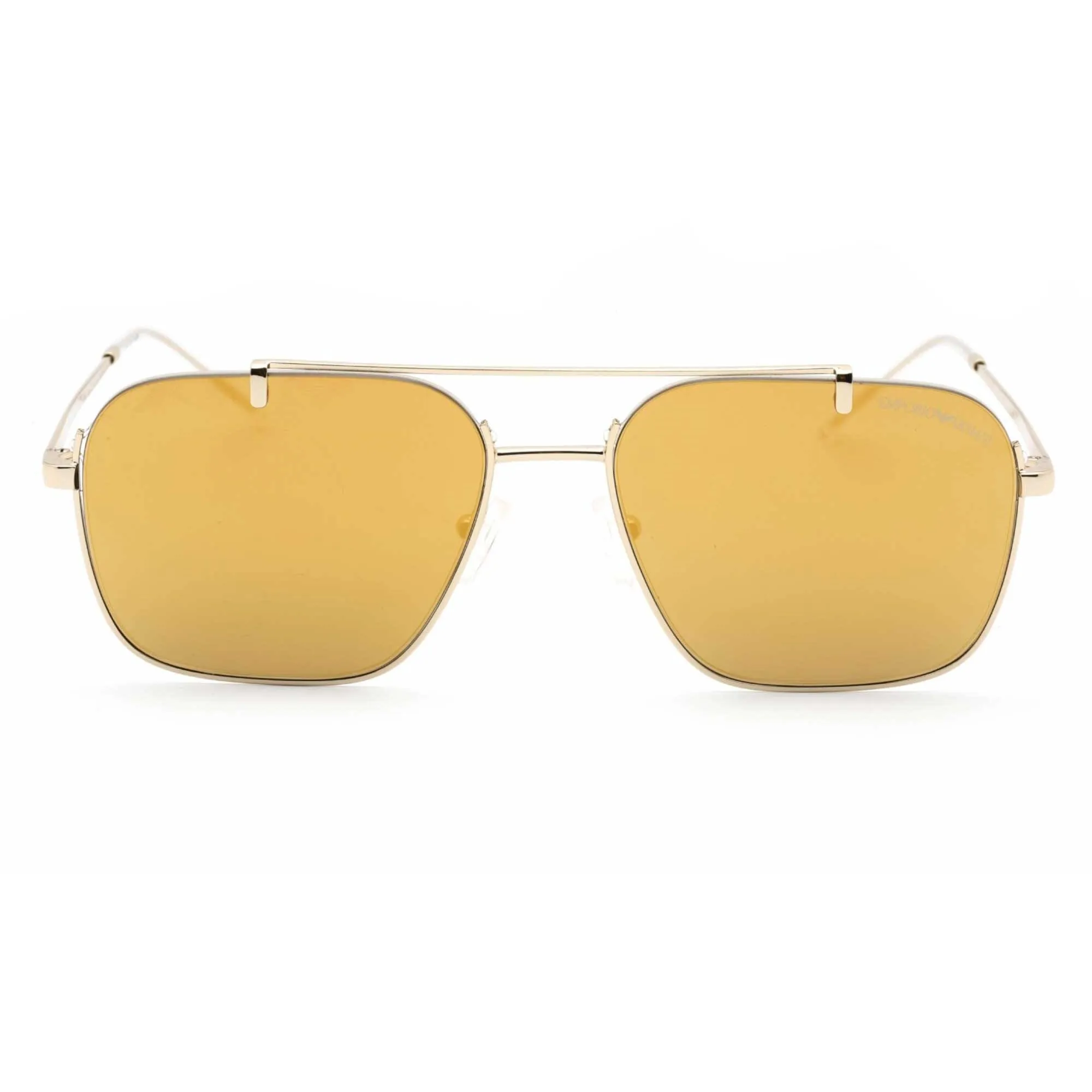 Emporio Armani Men's Sunglasses - Shiny Pale Gold Metal Pilot Frame | 0EA2150 301378