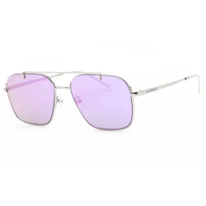 Emporio Armani Men's Sunglasses - Shiny Silver Metal Pilot Frame | 0EA2150 30154V