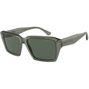 Emporio Armani Men's Sunglasses - Shiny Transparent Green Plastic Frame | 4186 536271