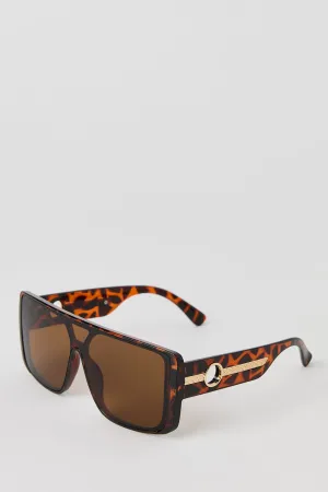 Flat Top Square Sunglasses