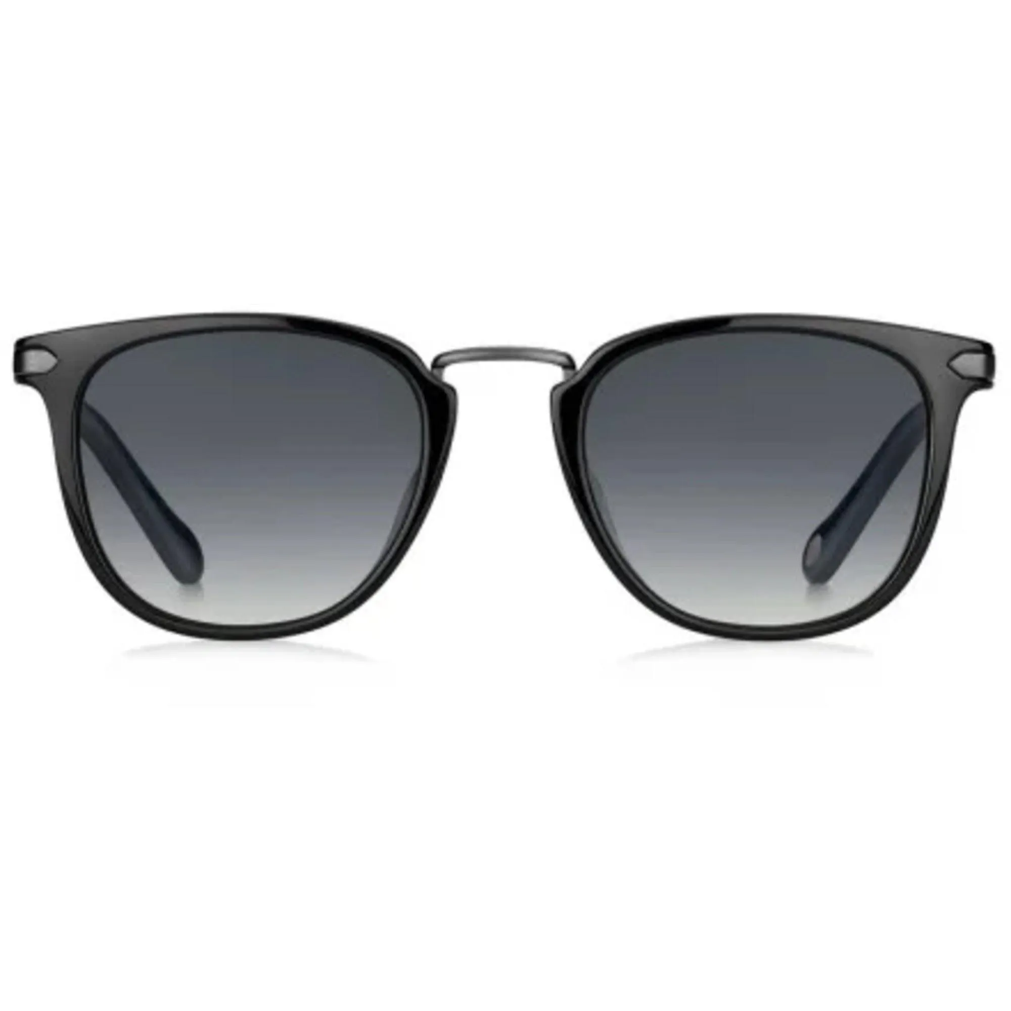 Fossil Unisex Sunglasses - Black Square Frame Grey Shaded Lens | FOSSIL FOS 2099/G/S S