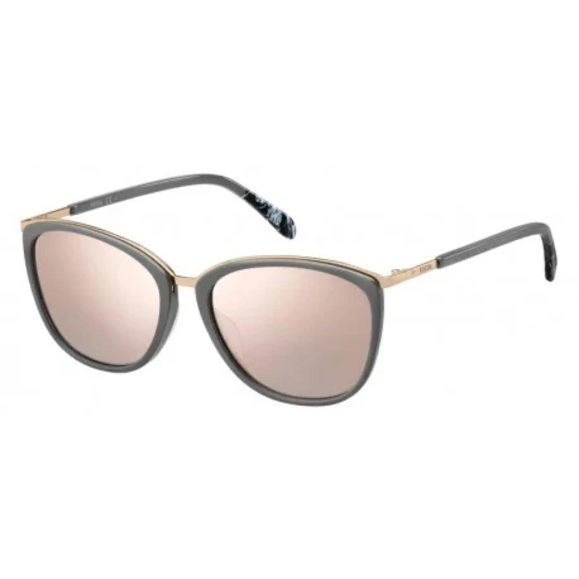 Fossil Unisex Sunglasses - Grey Plastic Full Rim Cat Eye Frame | FOSSIL FOS 2091/G/S S