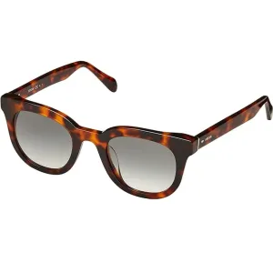 Fossil Unisex Sunglasses - Havana Square Frame Green Shaded Lens | FOSSIL FOS 2097/S S