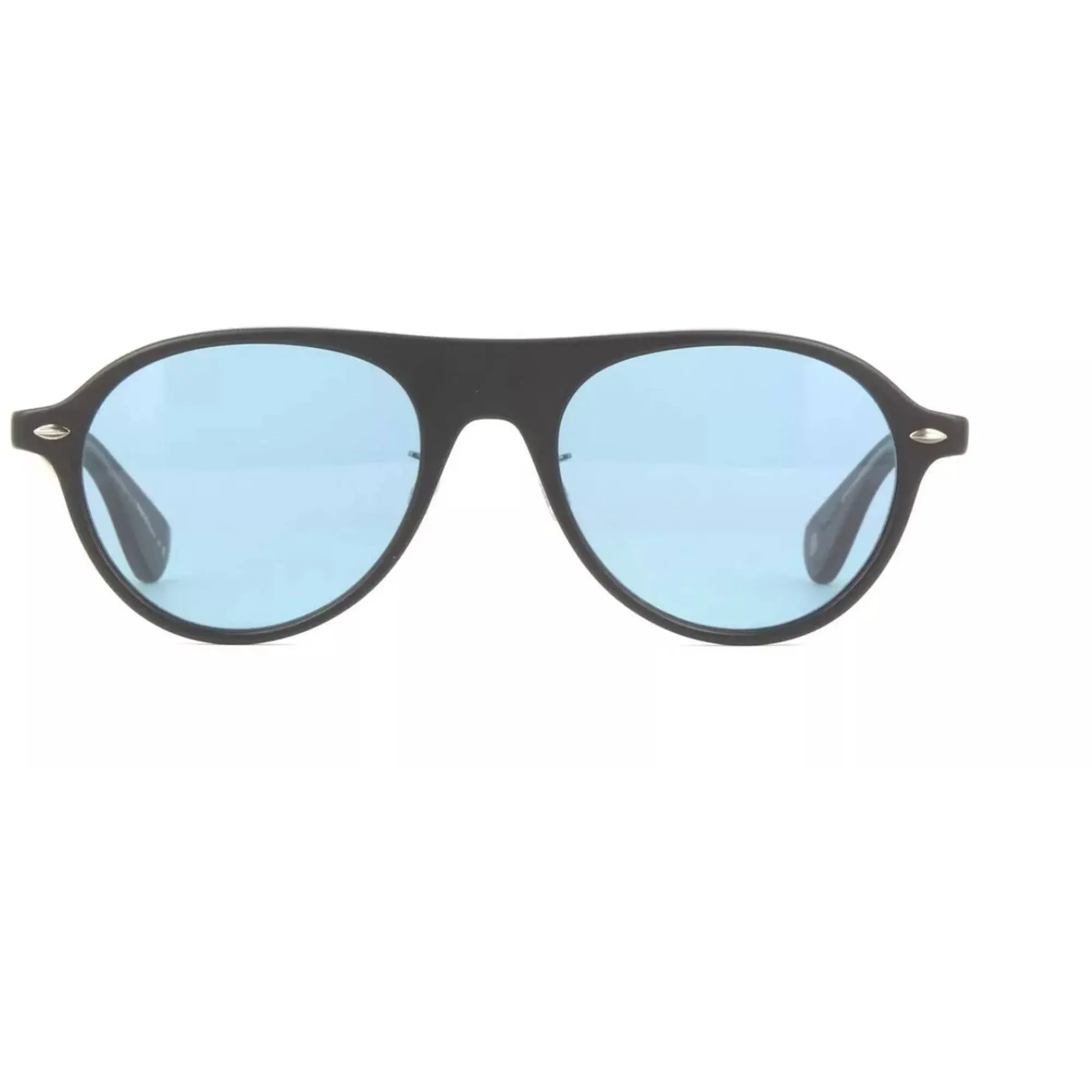 Garrett Leight Women's Sunglasses - Matte Black Aviator Full Rim | ECKHART MBK/PAC
