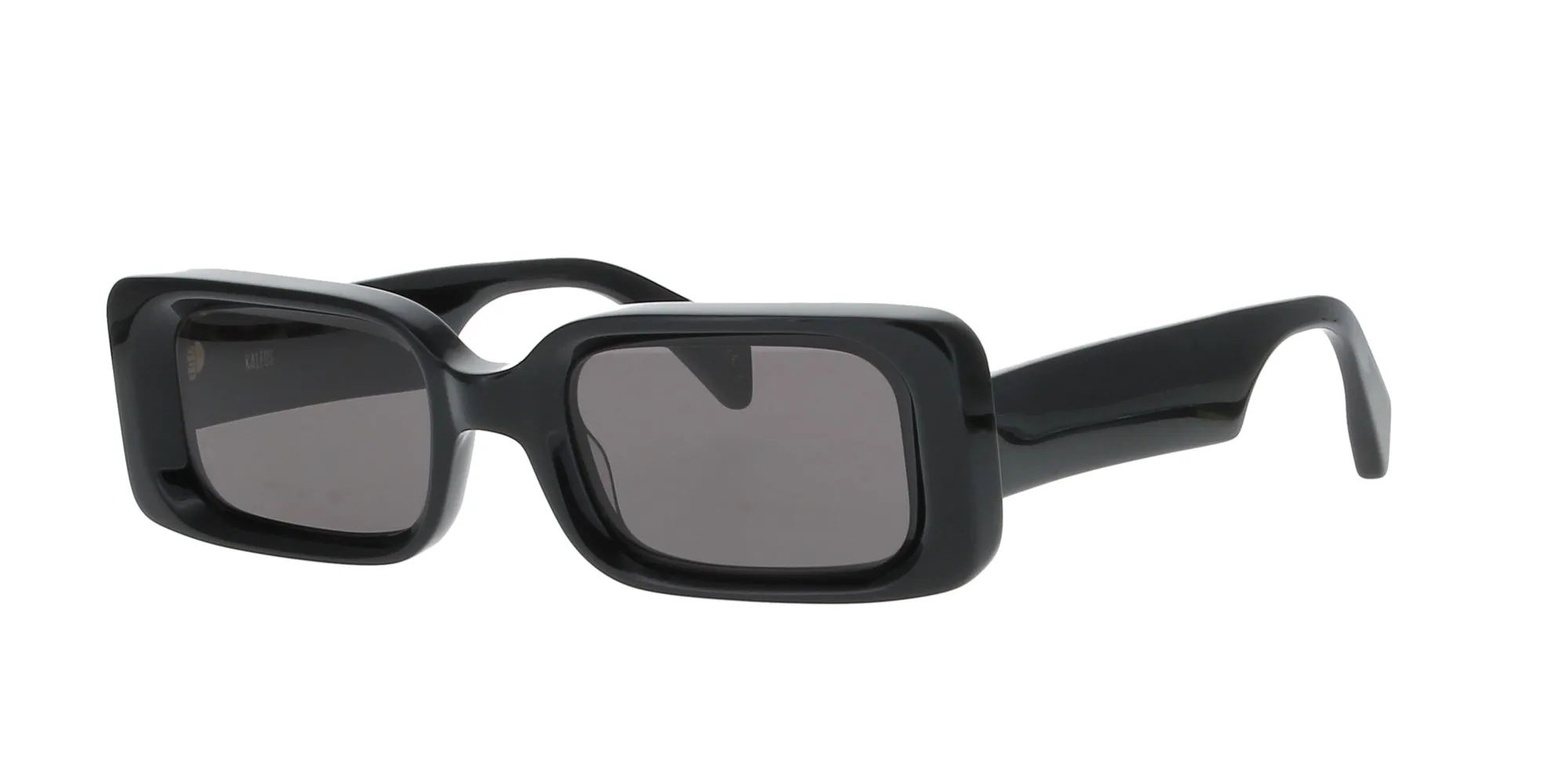 Glossy Black Rectangle Handmade Kaleos Sunglasses