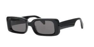 Glossy Black Rectangle Handmade Kaleos Sunglasses