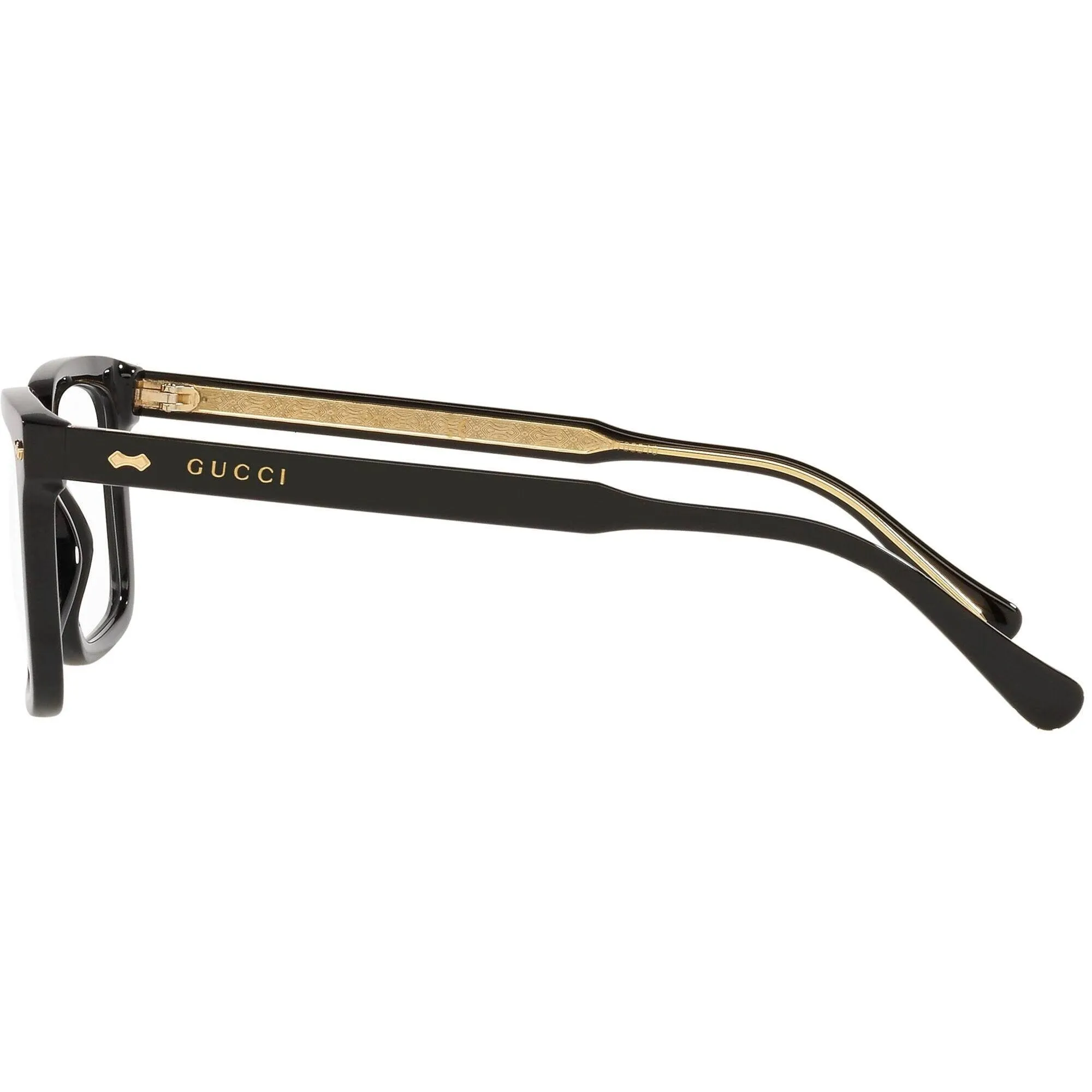 Gucci Men's Eyeglasses - Black Plastic Rectangular Shape Frame Demo Lens | GG0914O 001