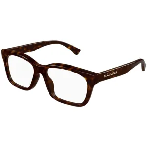 Gucci Men's Eyeglasses - Havana Acetate Rectangular Frame Demo Lens | GG1177OA 002