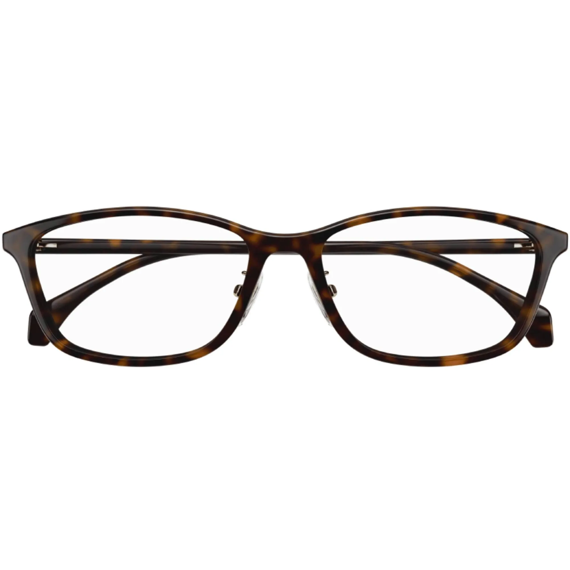 Gucci Men's Eyeglasses - Havana Acetate Rectangular Frame Demo Lens | GG1356OJ 002